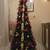 CHRISTMAS TREE - 6 FEET HIGH w/LIGHTS & RIBBONS - COLLAPSABLE w/BOX 2 thumbnail