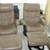 2 LEATHER RECLINER CHAIRS & 2 Ottomans Ekornes style chair ottoman 2 thumbnail