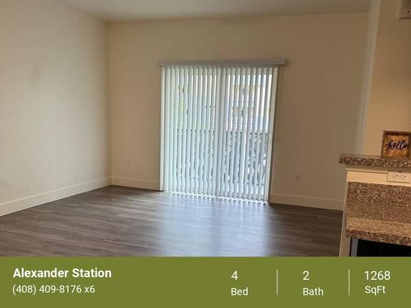 $2,990 / 4br - 1268ft2 - Air Conditioning/Heating, Washer/Dryer Hookups, Refrigerator/Stove (gilroy)63928539396995120