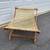 Mid-Century Modern MCM Folding Teak Rope Chair Hammock 4 thumbnail