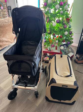 Puppy Stroller & Kennel Set 1