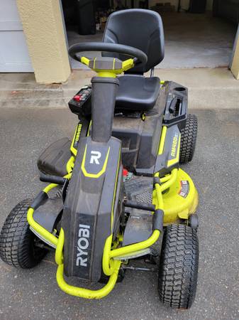 Ryobi RY48111 riding mower - NEW batteries but does NOT run, needs fix 1