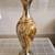 Vintage Onxy Marble Vase w/Brass Handle on Pedestal 7 thumbnail