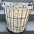 New Large Round Lined Decorative Wire Basket w/Handles Home Organizati 1 thumbnail