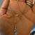 Brand New 14K White Gold Necklace with Natural Blue Topaz Stones 1 thumbnail