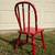 Bentwood Red Childs Small Wooden Chair, Childrens Farmhouse Wood Chair 8 thumbnail