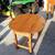 oval oak end side table 1 thumbnail