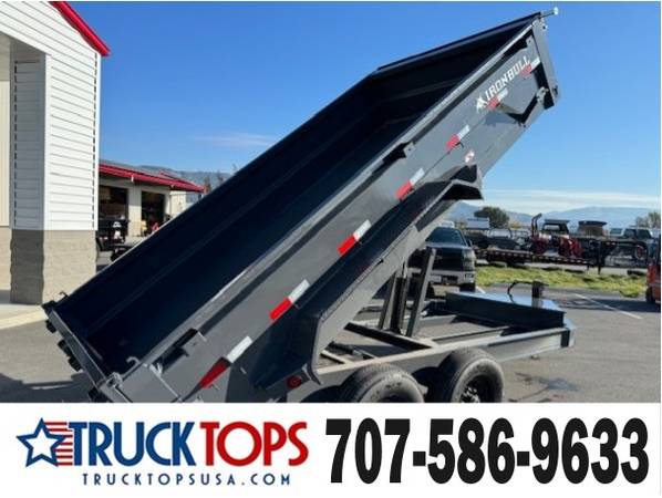 7x14 Iron Bull DWB Dump Trailers - 7 Guage Floors! - $1300 OFF SALE 1