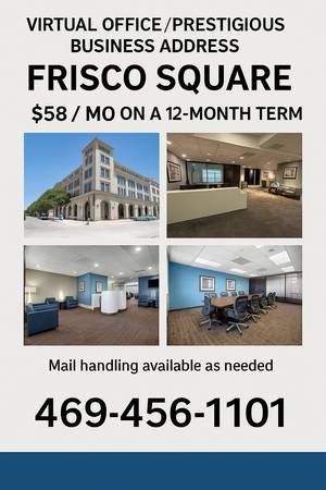 $43 🔑 Mailbox + Business Address | Easy Setup, Professional Look (Frisco)63796327092737120