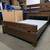 Brown Rustic Style Queen Size Platform Bed Frame 9 thumbnail