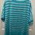 NEW - Talbots Plus Blue Striped Soft Short Sleeve Top - 1X 6 thumbnail