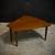 Walnut Wedge Table Mid Century Modern 4 thumbnail