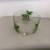 HANDPAINTED ROYAL DANUBE*CRYSTAL BOWL & VINTAGE METAL/WOOD TRAY 5 thumbnail