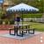 Lifetime Commercial 6 ft Folding Picnic Table with Bench Seating 1 thumbnail