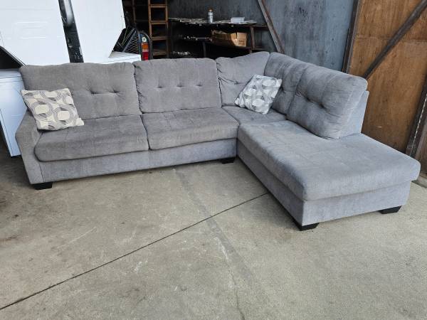 2 Piece Grey Sectional 1