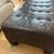 Mitchell Gold leather ottoman 2 thumbnail