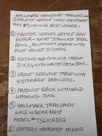 Kettle Corn Equipment 1