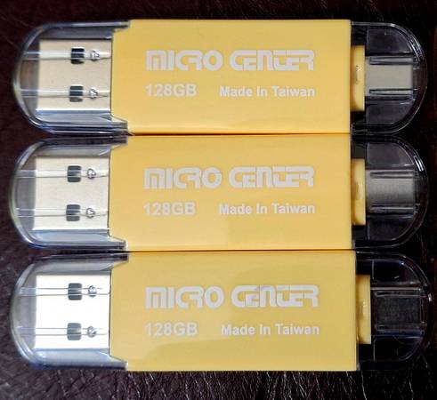 3--- 128GB Dual flash drives 1