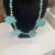 Vintage turquoise chunky statement necklace 1 thumbnail