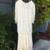 Nice Tea Length Beaded Ivory Ladies Size XL Dress 2 thumbnail