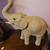 Large Decorative Burlap Good Luck Elephant Figure Statue 12”x13”-Tail 1 thumbnail