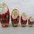 Kurt S. Adler 5 Piece Santa Claus Wooden Nesting Dolls 5 5/8" Tall 1 thumbnail