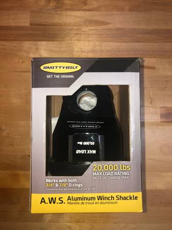 Smittybilt A.W.S Aluminum Winch Shackle (Black) 1