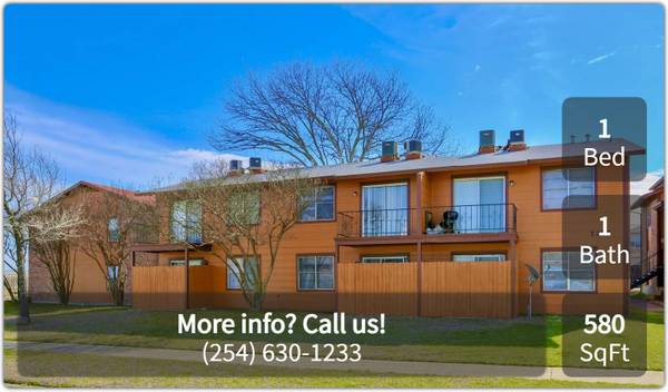 $800 / 1br - 580ft2 - Charming 1 bed / 1 bath with great character! 580 Sq Feet (Killeen)63806811680515121