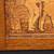Antique framed wood burning etched picture 15 thumbnail