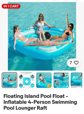 Floating island party float 1