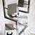 MID-CENTURY - MODERN CHROME WALL LAMP - RARE AND UNIQUE 4 LIGHTS 70s 16 thumbnail