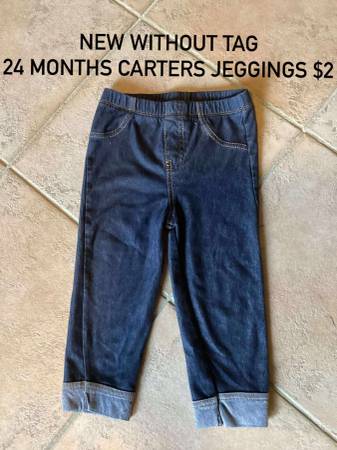 NEW WITHOUT TAG, CARTERS 24 MONTH JEGGINGS 1