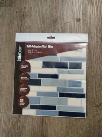 Self-Adhesive Wall Tiles (By StileCrew) For Sale (Set of 7) - $5 (Los Angeles)63471471255809121