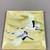 Vintage Tutanka Japanese Cloisonne Enamel Tray With Flying Cranes - 9. 1 thumbnail