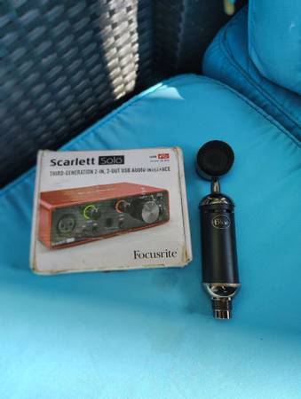 BLUE MIC AND FOCUS RITE AUDIO INTERFACE WORKS PERFECT IM A GRAMMY NOMINATED SONG 1