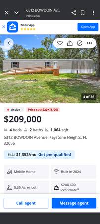 $209,000 / 4br - 1150ft2 - 2024 mobile home with owner finance (Keystone heights)63823031863299122