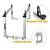 Adjustable Aluminum Pick Up Truck Bed Ladder Rack Carrier 800lb Extend 2 thumbnail