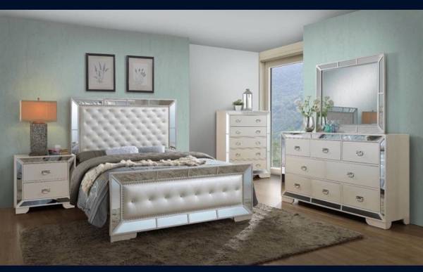 Queen Bedroom Set + Mattress + Box Spring – $1,400  (or best offer, South Rich 1