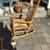 Hans Wegner J16 Danish Modern rocker with cord seat by FDB B112 1 thumbnail