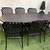 9pc 8 Chair Outdoor Patio Dining Table Set 2 thumbnail