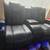 Black Leather  Dual Powered Reclining Love Seat 1 thumbnail