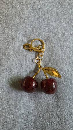 Cherry bag charm/key chain 1