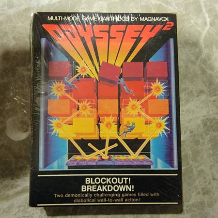 Odyssey 2 Blockout! Breakdown! Sealed Video Game NEW 1