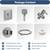 ELLO&ALLO Rain Shower Head w/ Handheld Spray, 60" Hose, 3-Way Diverter 6 thumbnail
