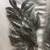 SILVER GLITTER & SEQUIN ARTIFICIAL LEAF STEMS "SET OF 12" DECORATION [ 6 thumbnail