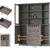 72" Tall Kitchen Storage Cabinet with Doors and Open Shelves, 58" Wider Kitchen  2 thumbnail