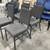 Hercules Dark Grey Fabric & Metal Stackable Banquet Dining Chair 2 thumbnail