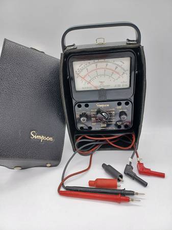 Vintage Simpson 260 Series 7 Volt-Ohm-Milliammeter w/Leather Case 1