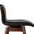 Set of 3 Article Sede Leather Swivel Counter Stools- Walnut & Black 10 thumbnail