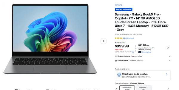 **REDUCED** Galaxy Book 5 Pro 14 inch Laptop Computer 1